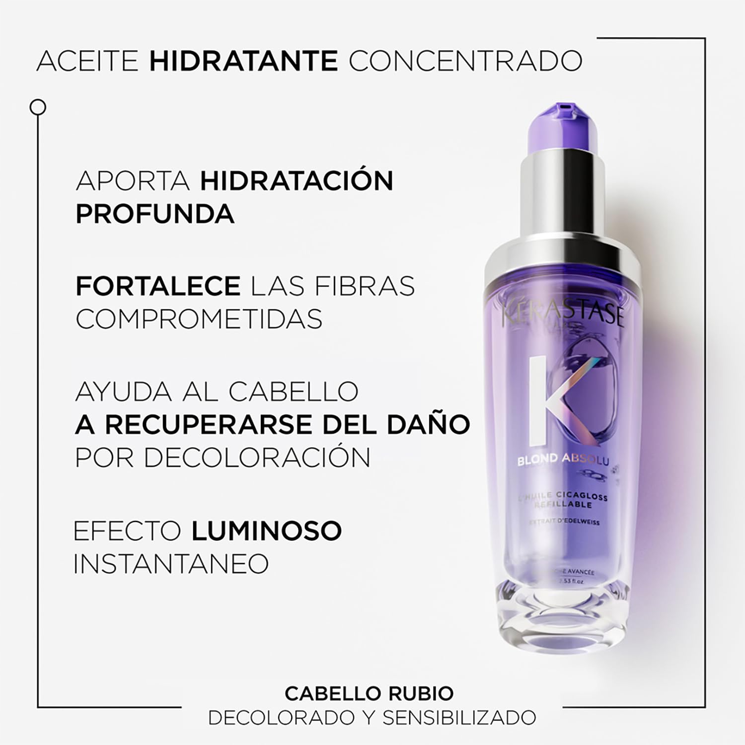 Blond Absolu Intensywny olejek do włosów blond, do wielokrotnego napełniania, 75 ml