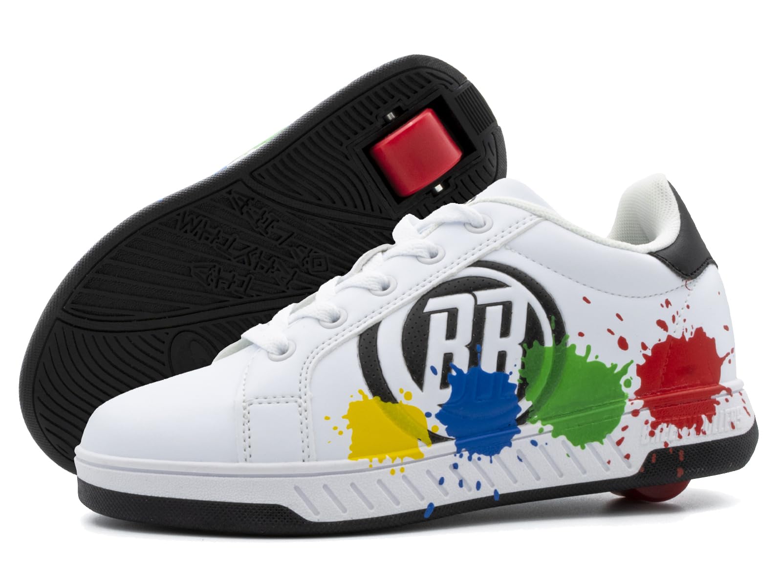 Breezy Rollersshoes with wheels for children, Roller skates sneakers kids, From children's street shoes to roller skates in a few seconds, Patented click system, Trainers with wheels for girls & boys