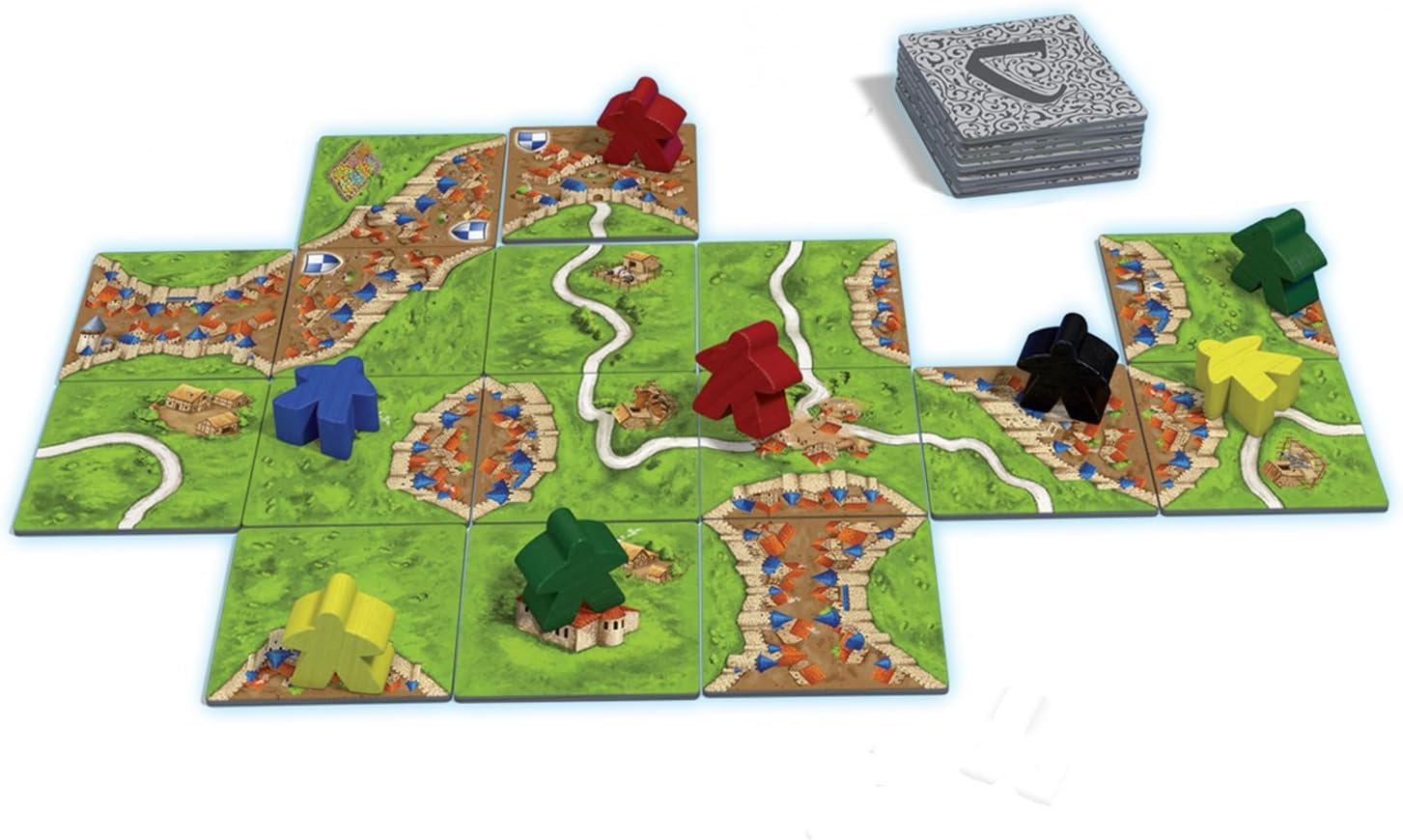 Asmodee - Carcassonne - Jeux de société - Jeu de stratégie - Adultes et Enfants à partir de 7 Ans - 2 à 5 Joueurs - 35 Minutes