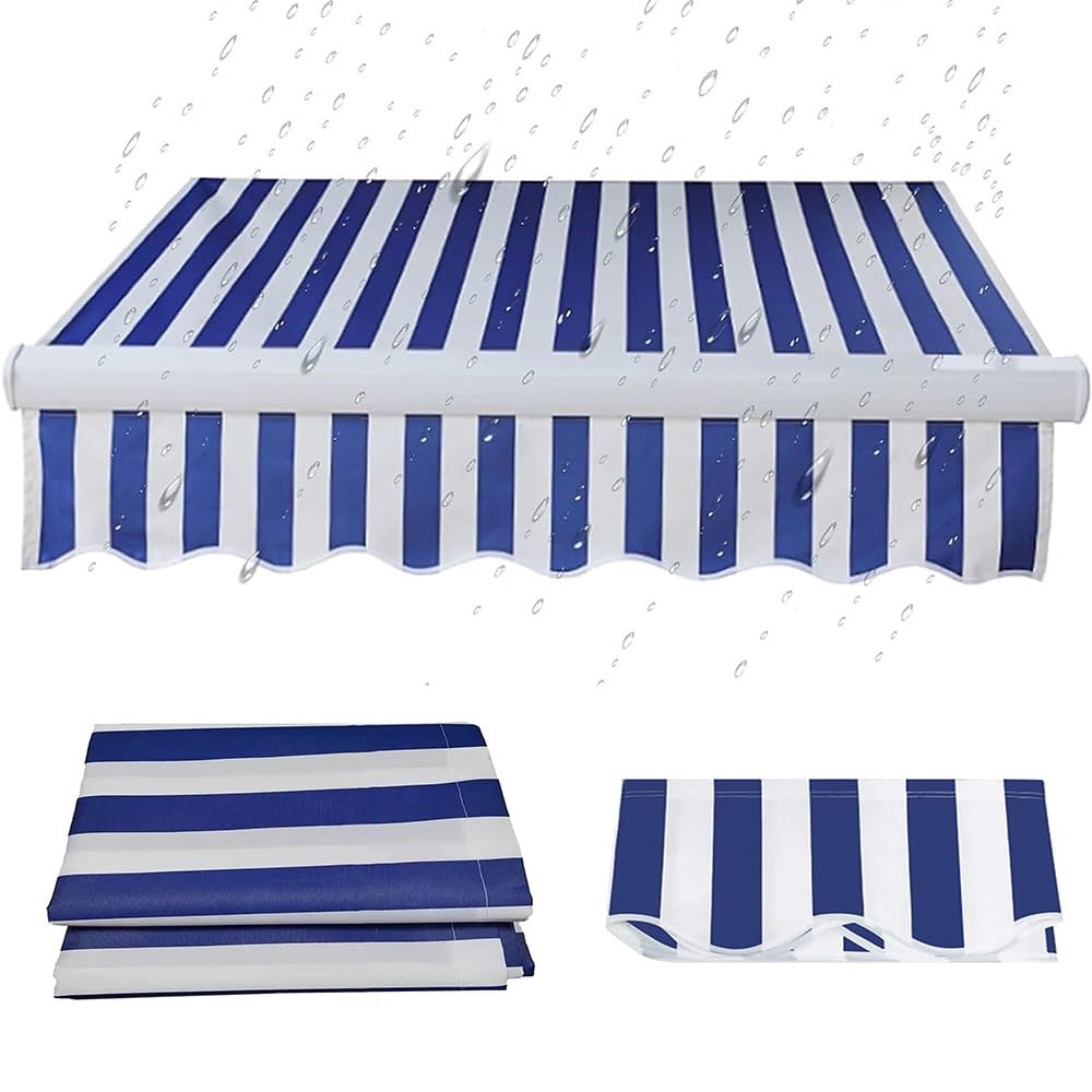 Telo di ricambio per tenda da terrazza retrattile, impermeabile, materiale multiuso (dimensioni: 4 x 3 m, 4 x 3 m, 4 x)