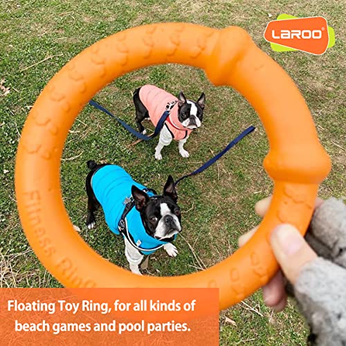 LaRoo Hund Frisbee Hundefitness Ring,Wasserspielzeug Unzerstörbare Float Hunde Disc Flugscheibe Spielzeug,Sommer Pet Training für Mittel und kleine Hunde