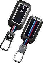 Auto Thrill Premium Metal Key Cover Compatible With Baleno, Grand Vitara, Xl6, Swift, Brezza, Celerio, Ignis, Ertiga, Dzire, Fronx, Urban Cruiser, Rumion, Glanza, Hyryder 2 Button Smart Key (Black)