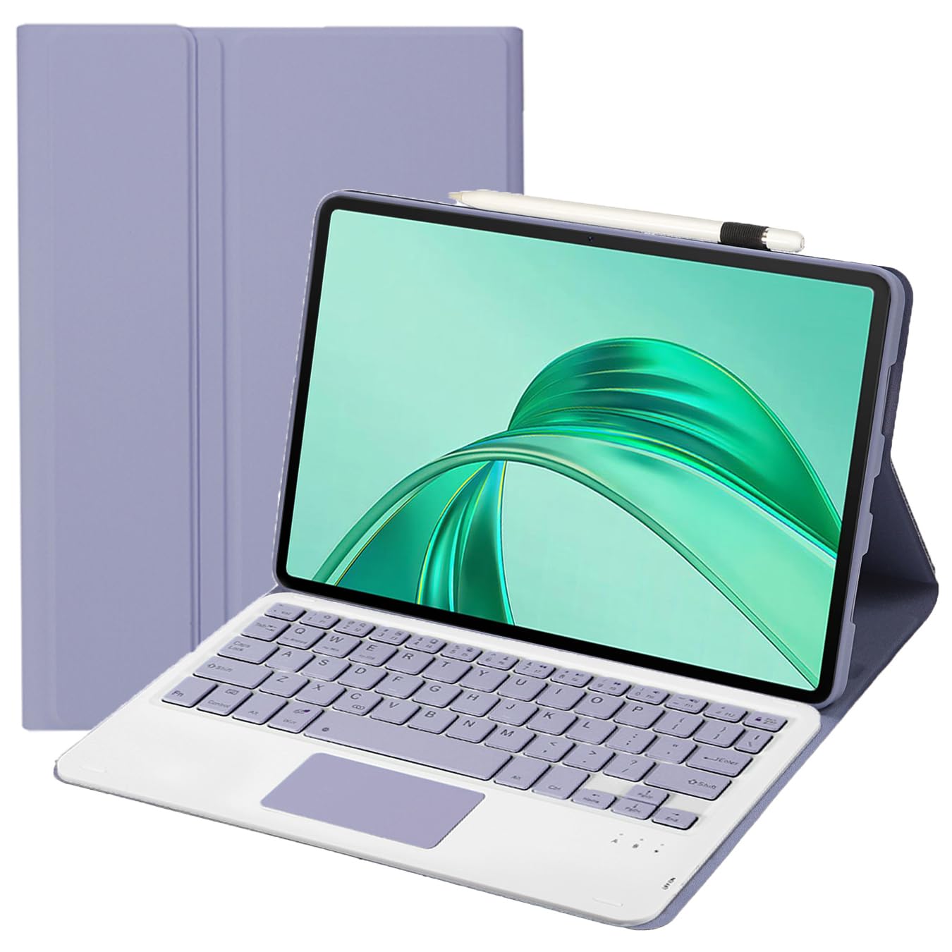 Bezprzewodowa klawiatura Bluetooth z etui do tabletów Honor Pad X8a | Honor Pad X8b | Honor Pad X10 (11 cali) – etui z klawiaturą i myszką z gładzikiem