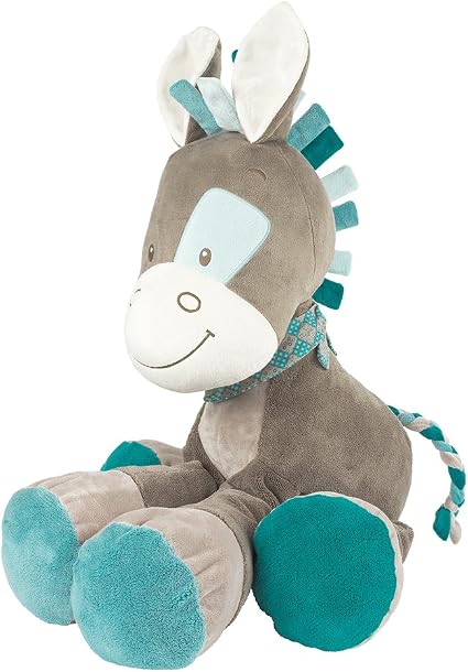 Nattou Peluche Geante Pour Bebe Garcon 60 Cm Bleu Gaston Le Cheval Amazon Fr Jeux Et Jouets