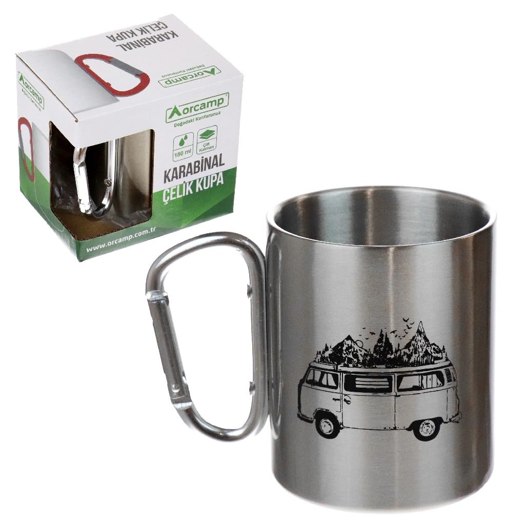 Orcamp Katlanır Saplı Çelik Kupa 180 ml