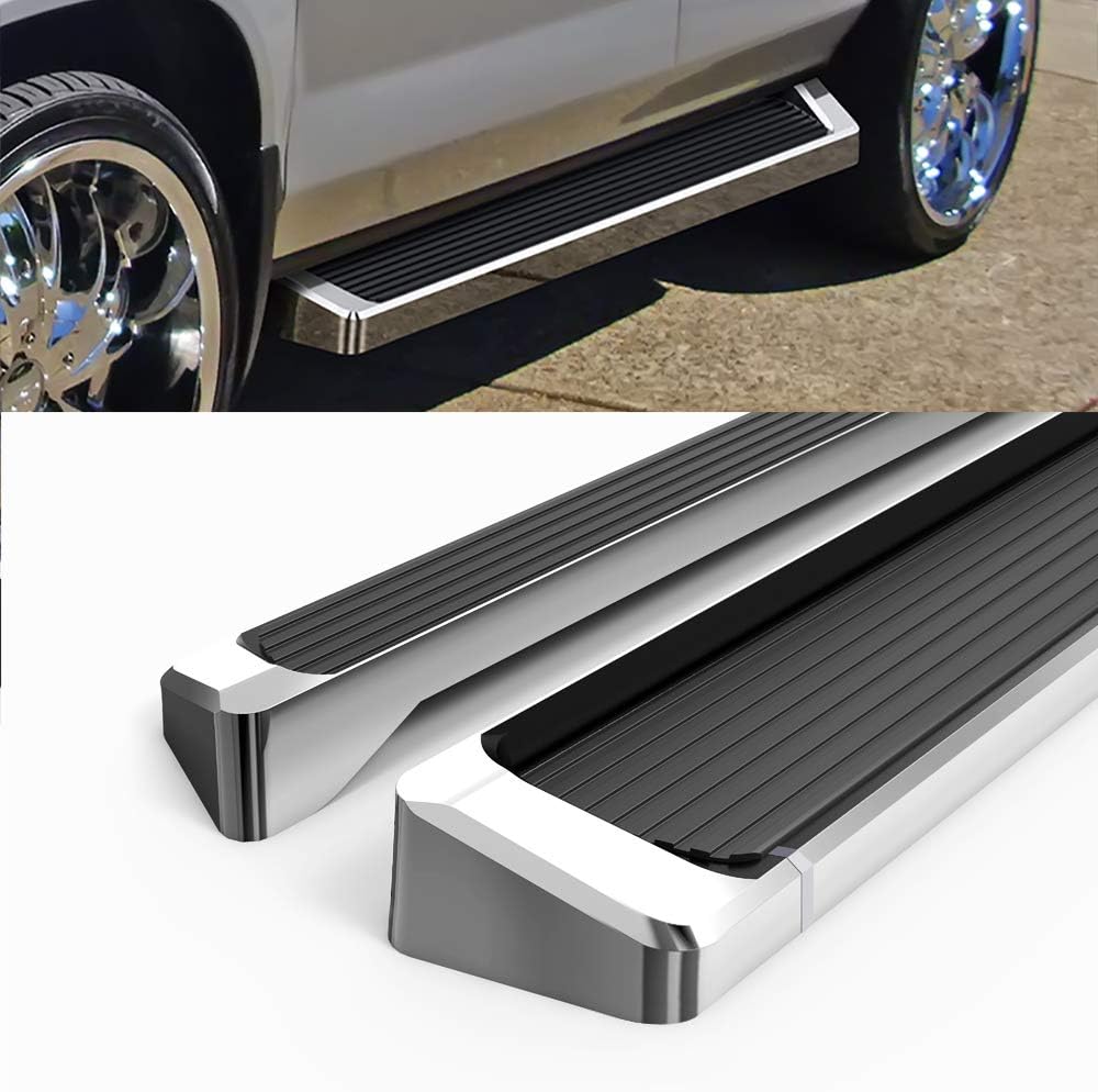 HD Ridez Running Board 6" Silver Compatible with Honda Pilot 2003-2008 & Acura MDX 2002-2004 (Nerf Bar Side Steps Side Bars)