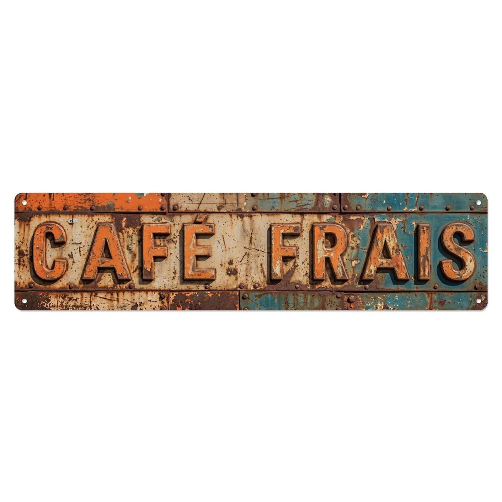Fresh Coffee Farmhouse Metal Tin Sign