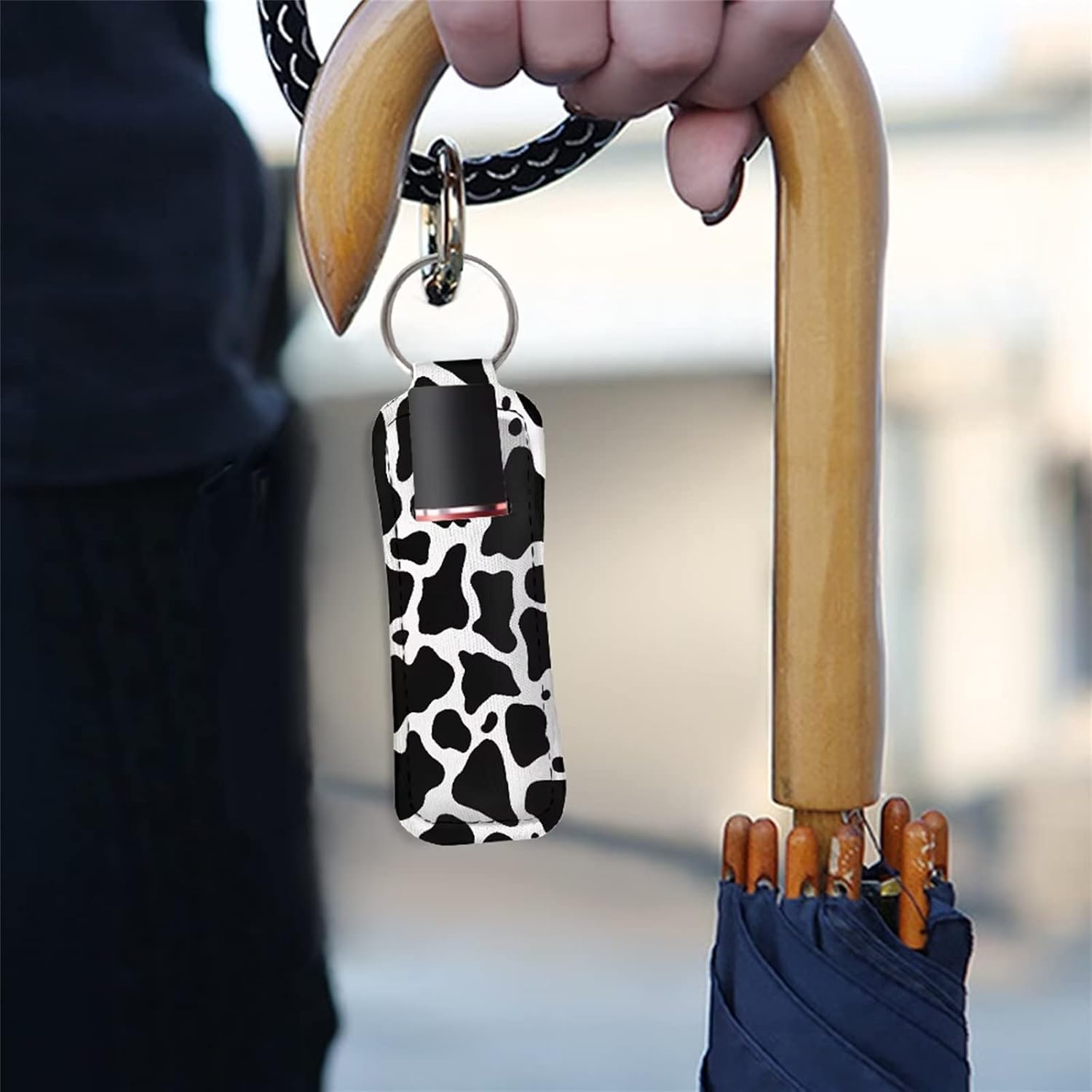Suobstales Chapstick Holder Keychain Clip-on Sleeve Chap Stick Pouch Lip Balm Holsteror Lipstick Tracker Safeguard image 4