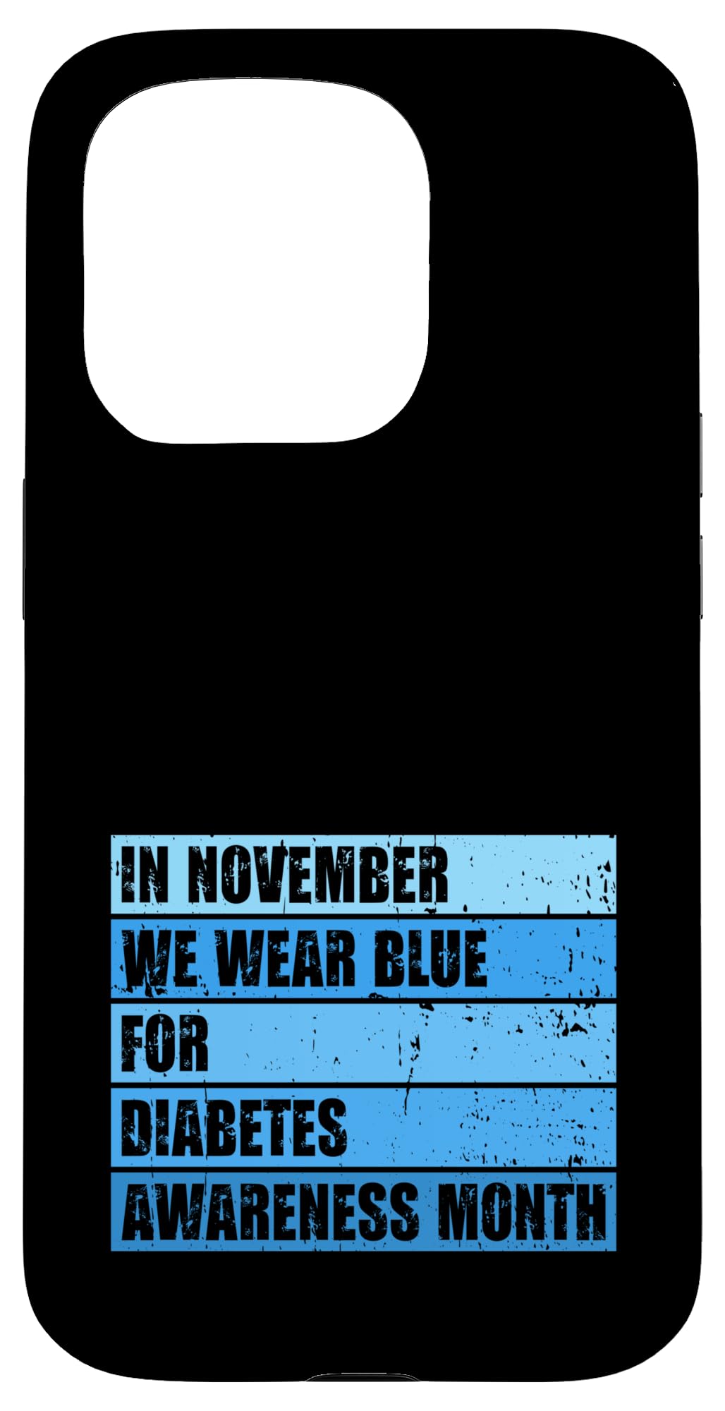 Im November tragen wir Blau für Diabetes Bewusstsein Diabetes T1D Hülle für iPhone 15 Pro