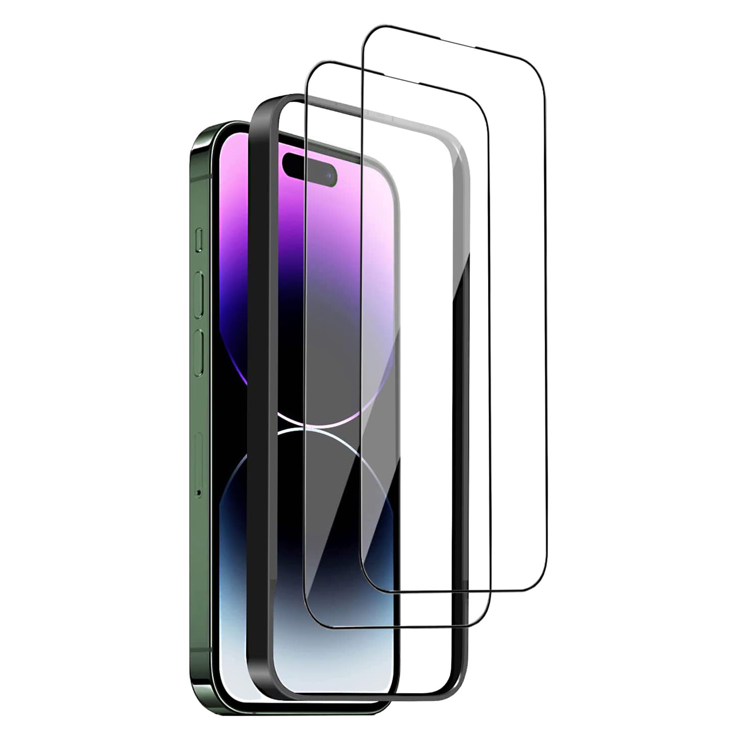 Amazon | 【2枚入り】ガラスフィルム iPhone 14 Pro 用 6.1インチ対応 