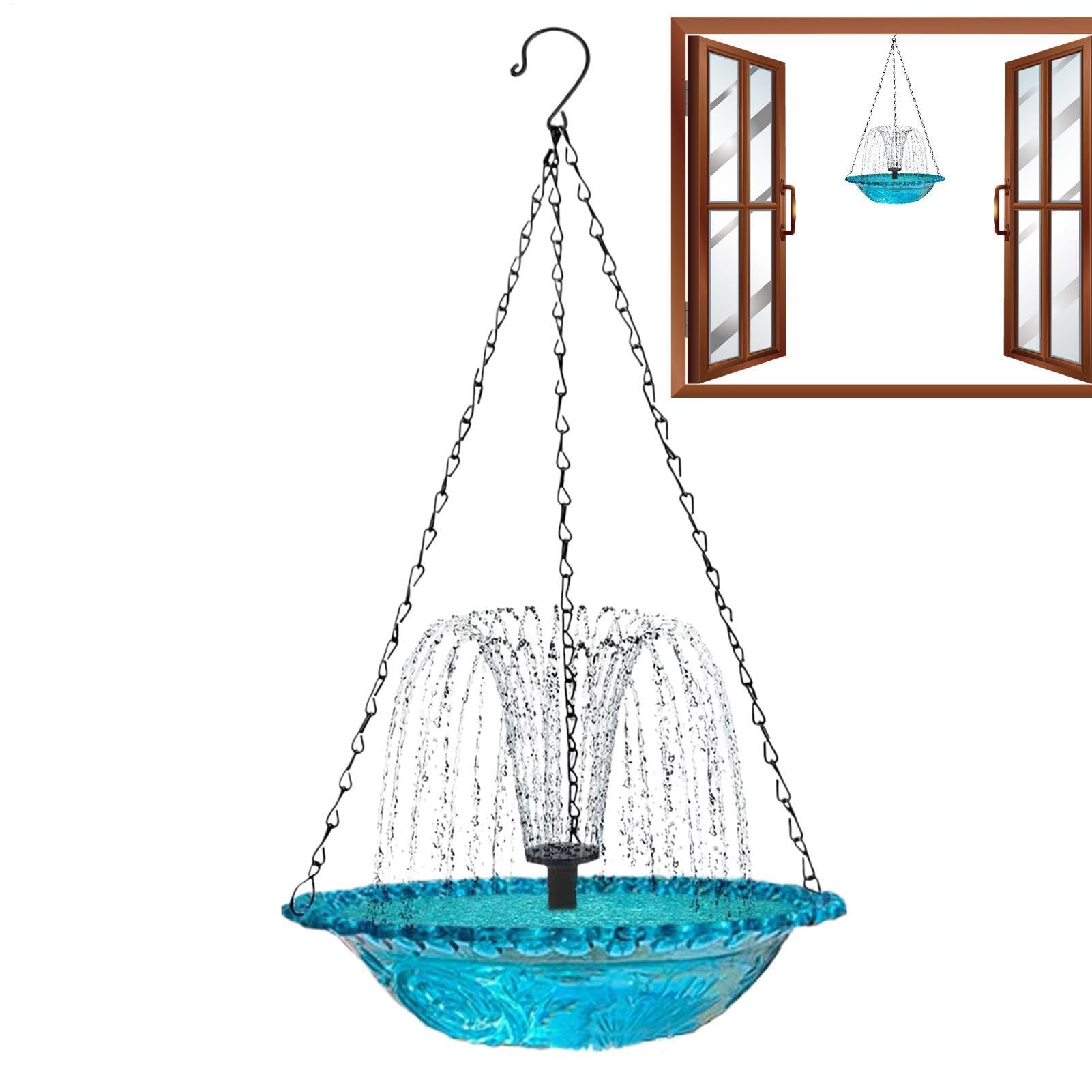 Cascade extérieur pour oiseau fontaine de bain d'oiseaux solaire autonome