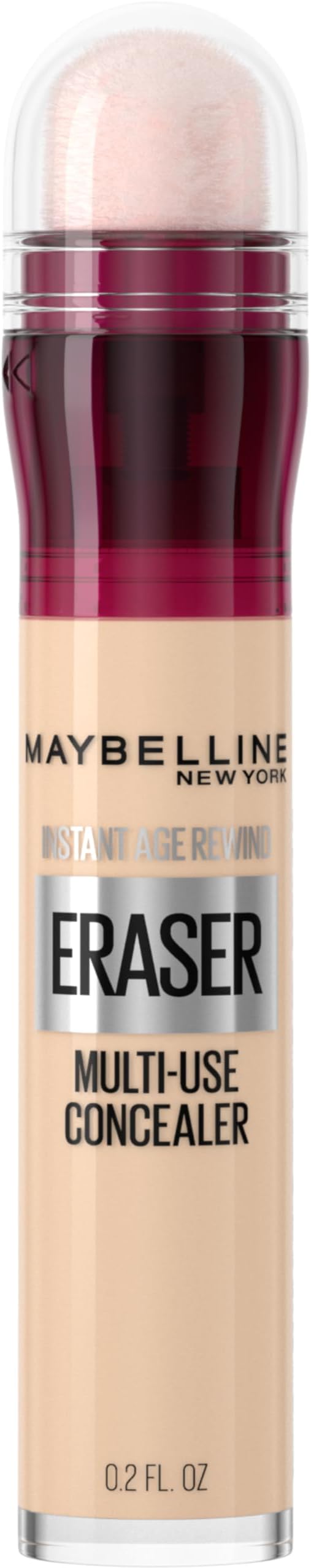 Maybelline Instant Age Rewind Eraser Dark Circles Treatment Multi-Use Concealer, 100, 1 Count (Packaging May Vary)