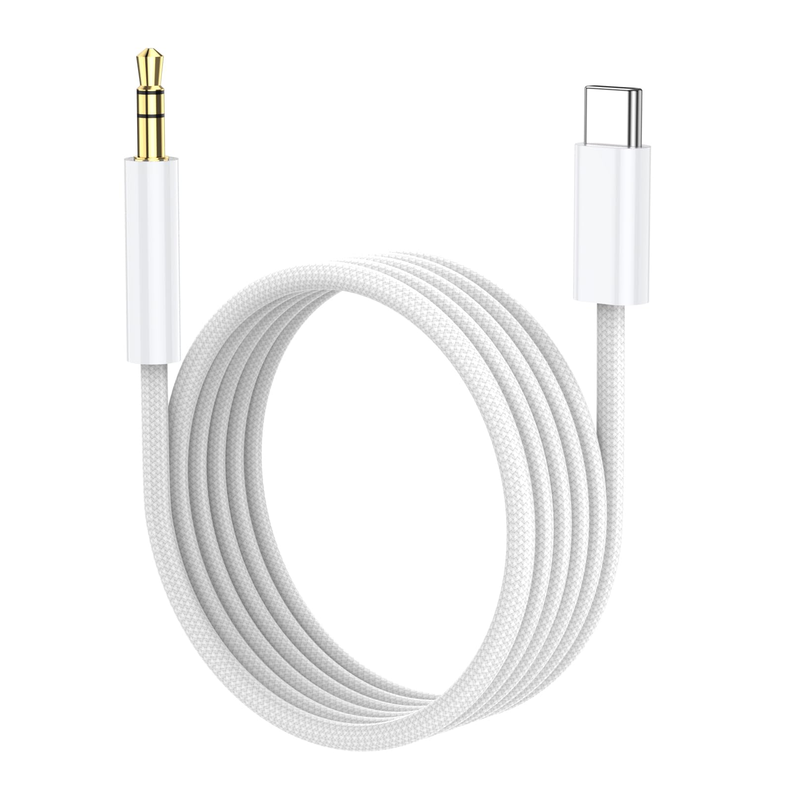 USB Cから3.5mmオーディオアックスジャックケーブル（1m）iPhone 17/16/15用 AUXケーブル Type-C to 3.5mm ヘッドフォン カーオーディオケーブル iPhone 17/16/15、Samsung Galaxy S25 S24 S23 S22 Note