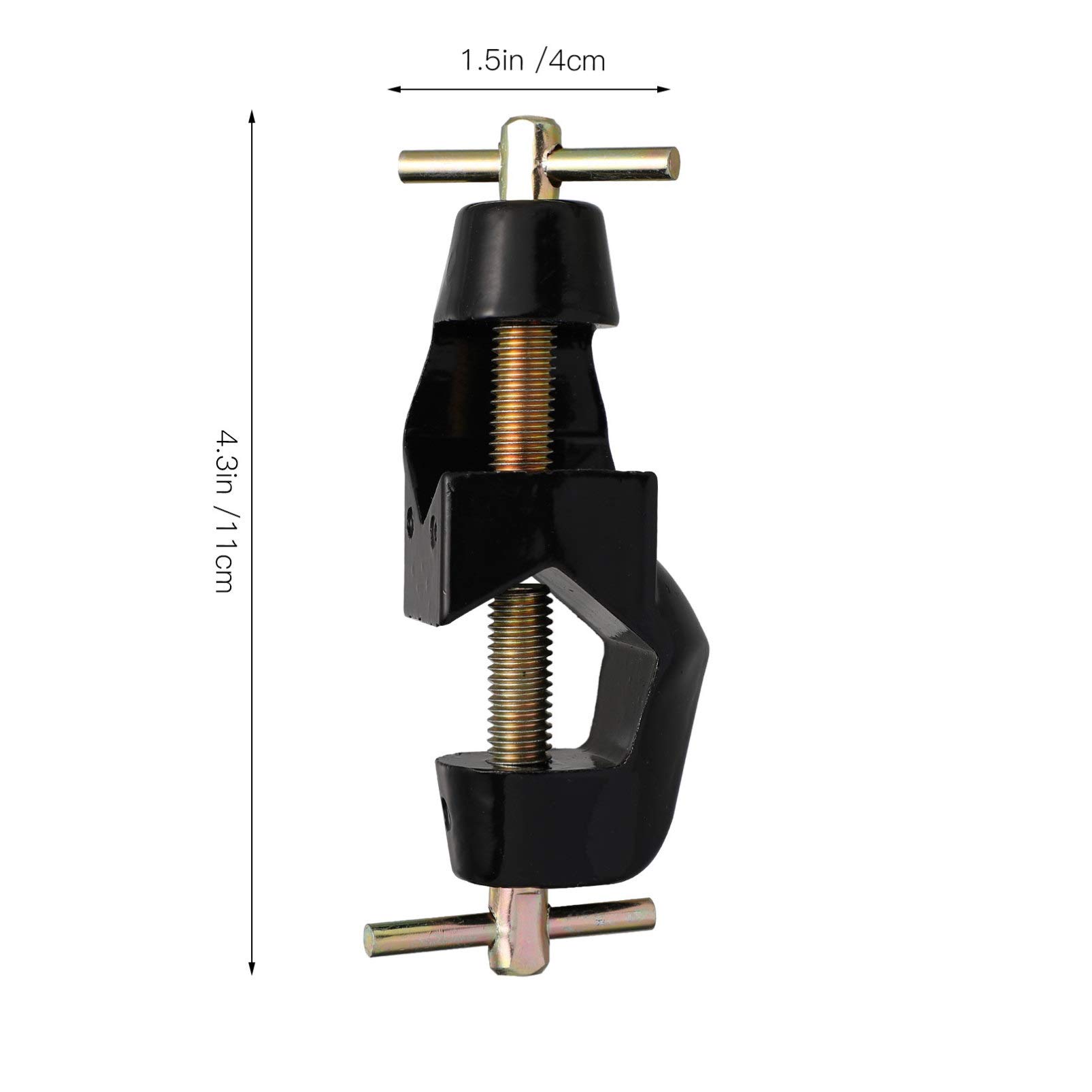 SOLUSTRE 4 Sätze Kreuzclip Laborzubehör Labor-kreuzklemme Labor-klemmhalterung Iv Stehen Laborstativ-clip Ecke Vize Klemmbausteine Halterungsclip Laborklemme Zinklegierung Black 2 Stück * 4