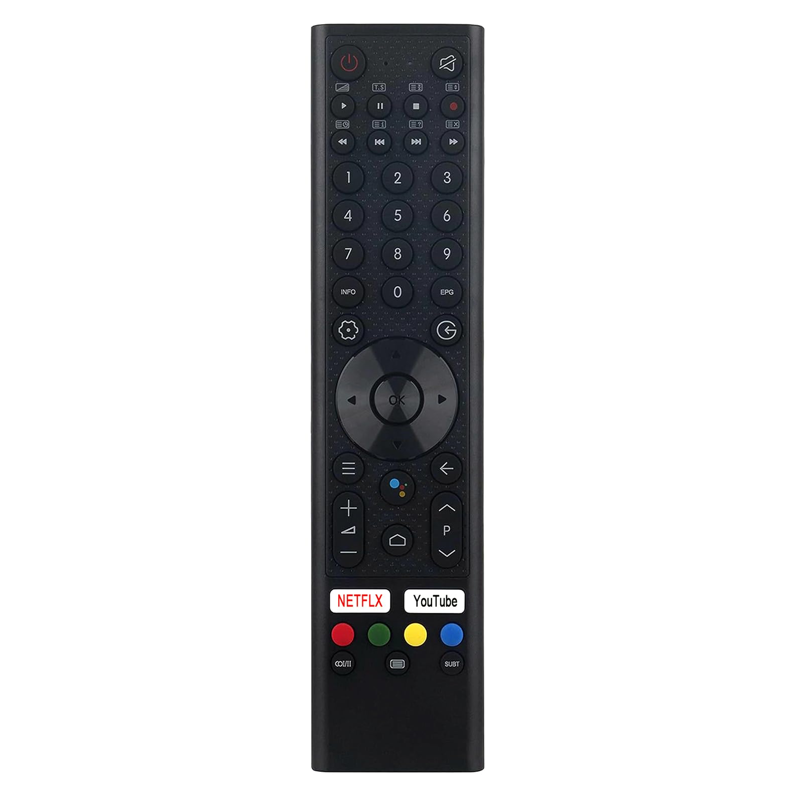 Replace Voice Remote Control fit for Sansui Smart TV ES43S1A ES55S1A SMX65E1UAD SMX50F3UAD SMX58F3UAD