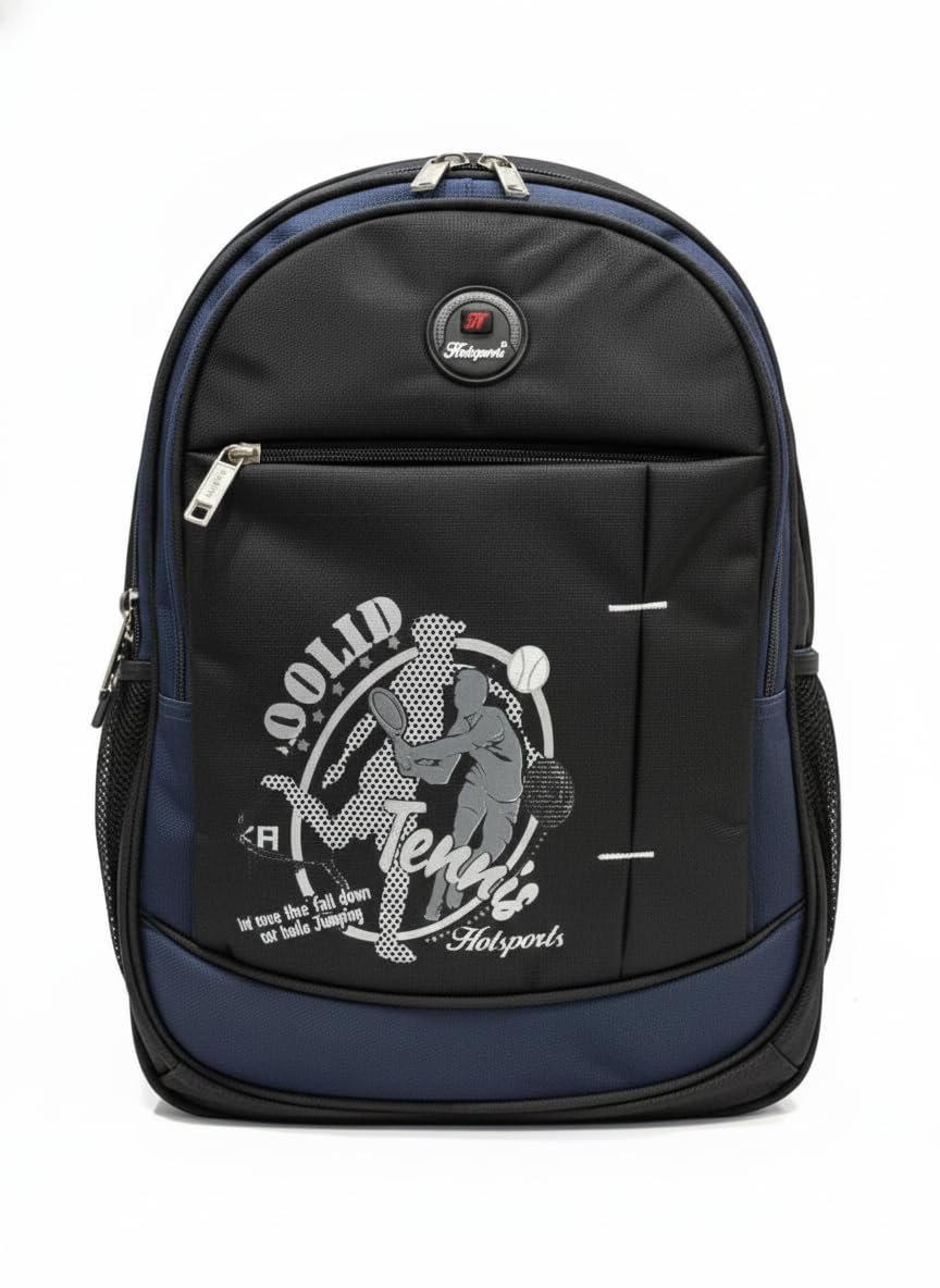 hotsports Tennis 47 Ltrs, School Bag Class 5-12 Large 5 partition Laptop Collage Office Travel Backpack Unisex,Two side Bottle Holder Model no.2024-picture-49