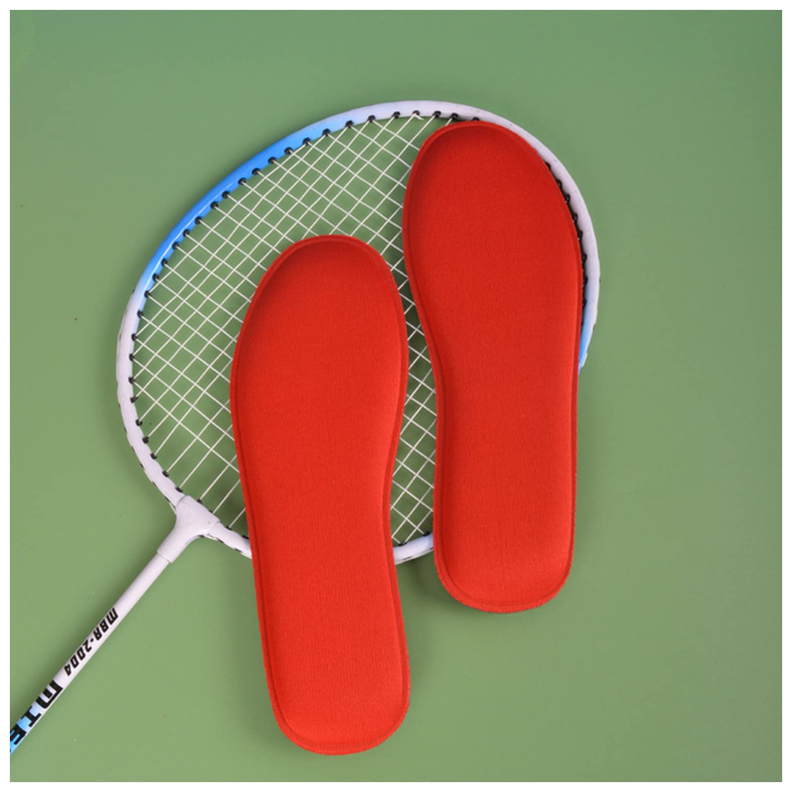 KAYLRE Insoles Slow Rebound Memory Cotton Shoe Pad Men's and Women's Military Training Sports Breathable shock Absorption Odor Memory Insole Memory Foam Insoles (Color : Red, Size : 240mm EU37)