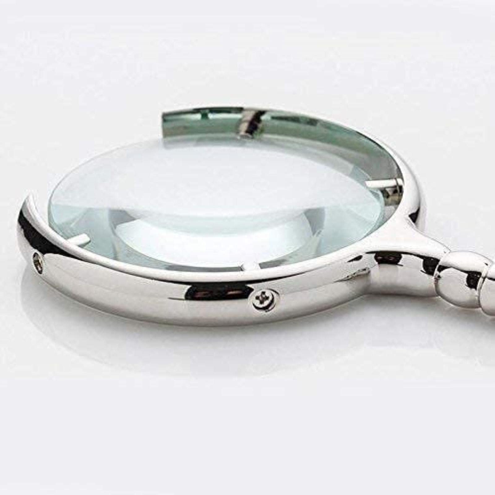Lupe, 60 mm, Klassische russische Antiquitäten, antikes Metallhandwerk, Lesegeschenk, Glaslupe
