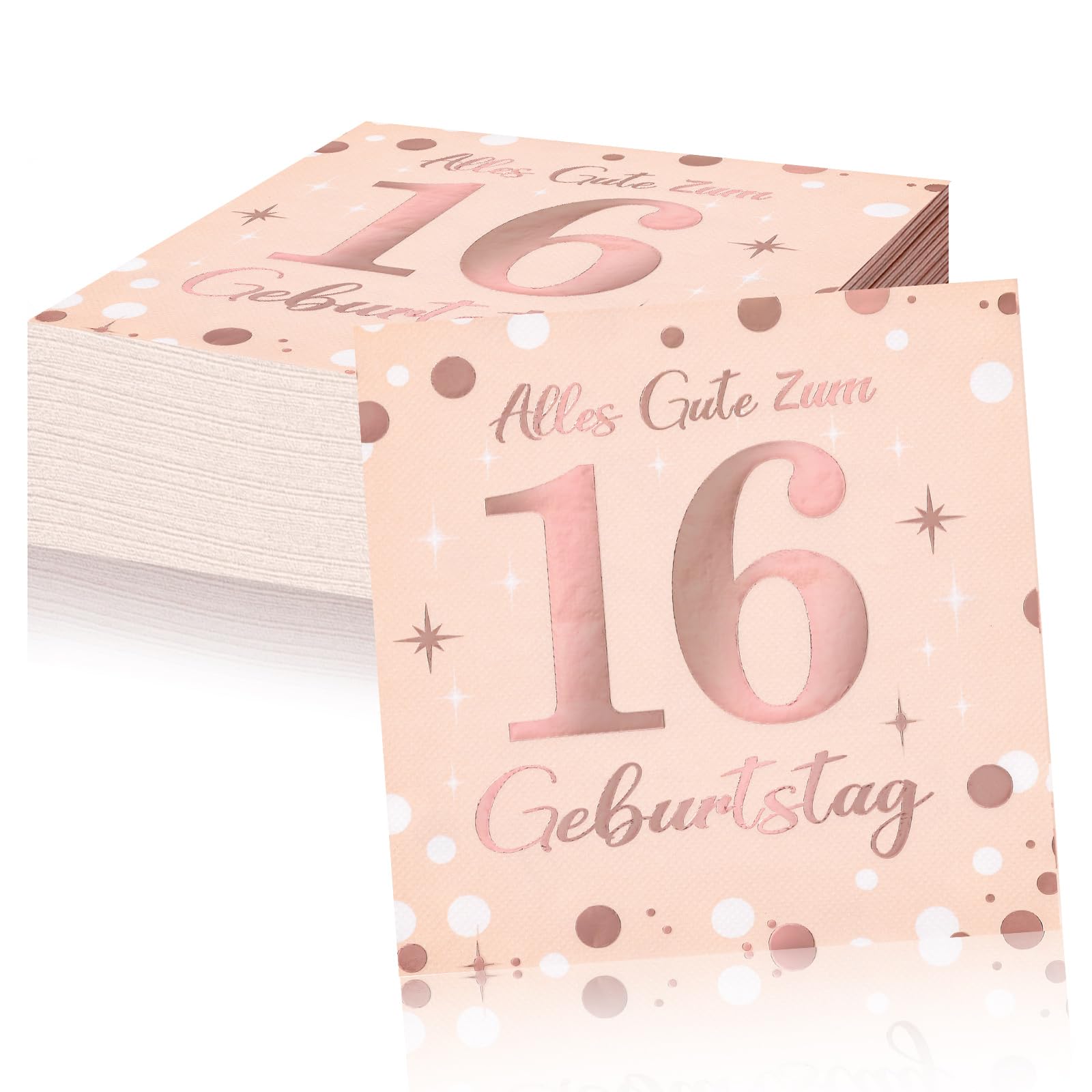 Geburtstagsdeko Servietten,Schwarz Gold Papier Party Servietten Tischdeko