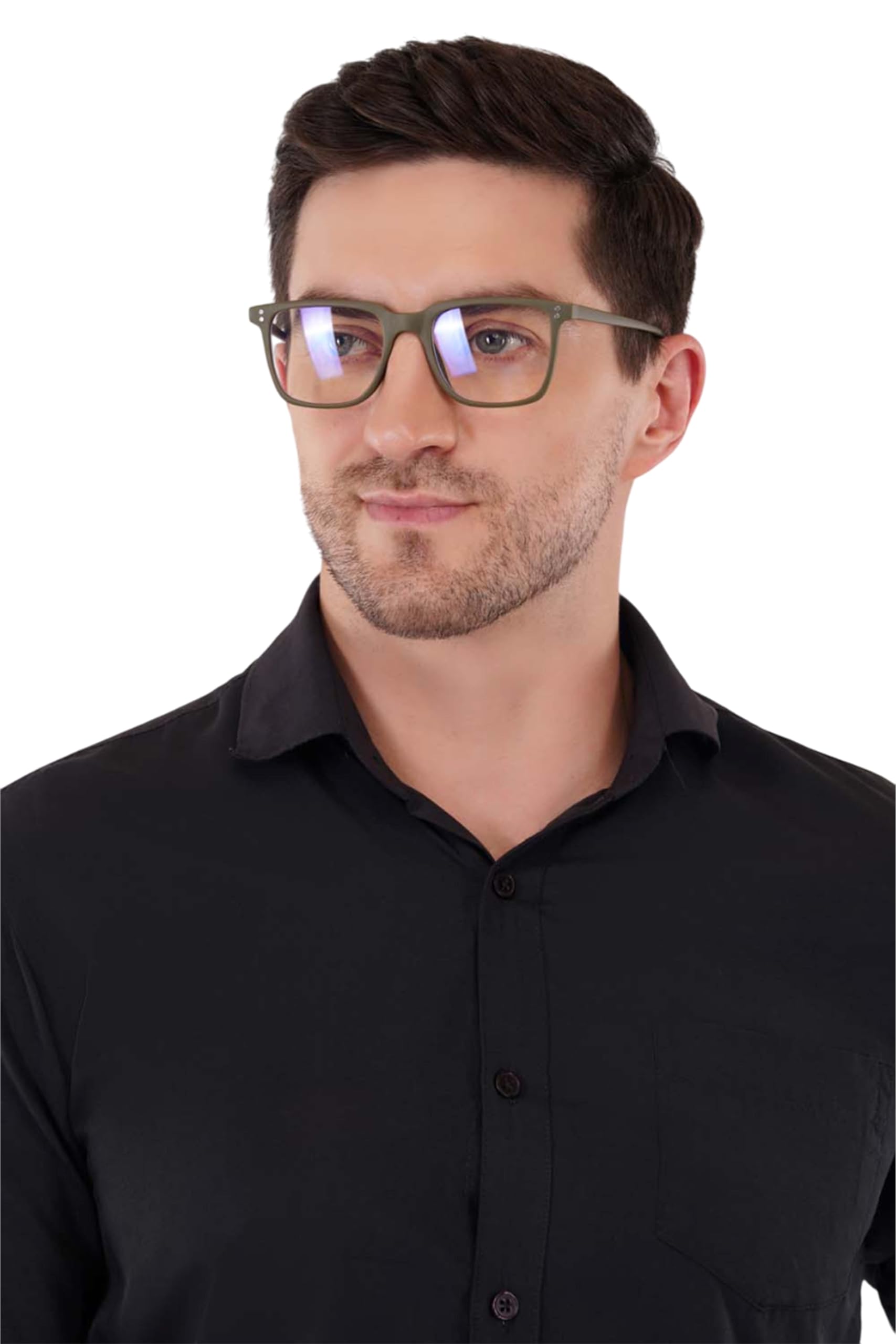ACCENTZ Rectengular Polarized Sunglasses for Men Women Classic Rubber Frame Polygon Sun Glasses UV400 Protection-image-37