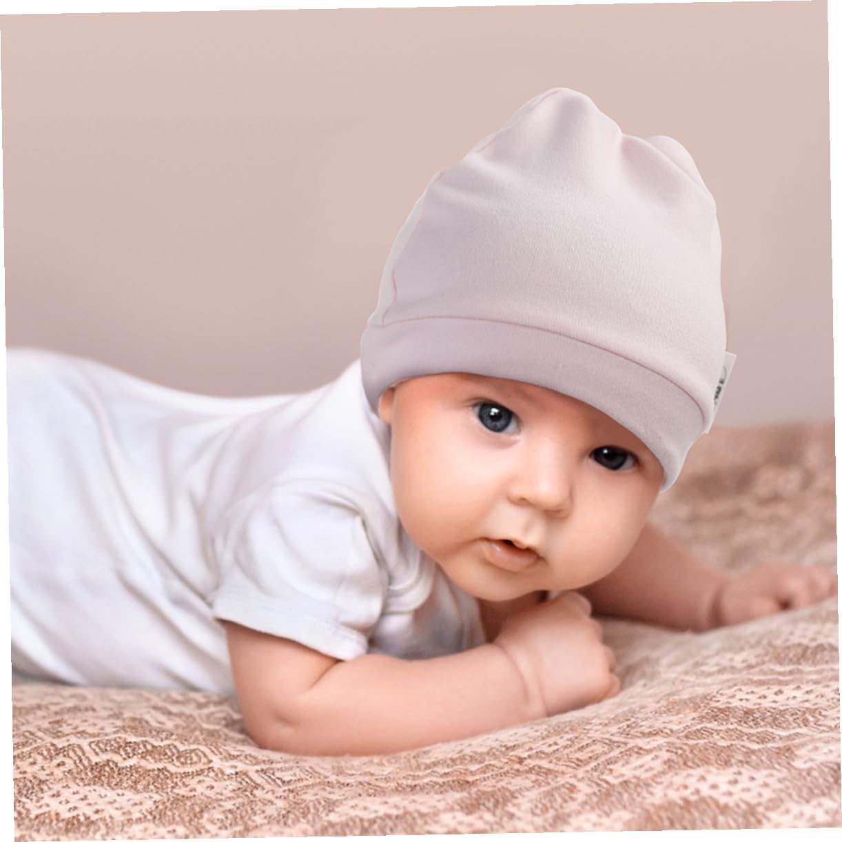 Healeved 3 Sätze Baumwollmützen Niedliche Knotenmütze Für Neugeborene Warmhaltend Unisex Gemischte Farben Für Drinnen Draußen 3 Stücke * 3