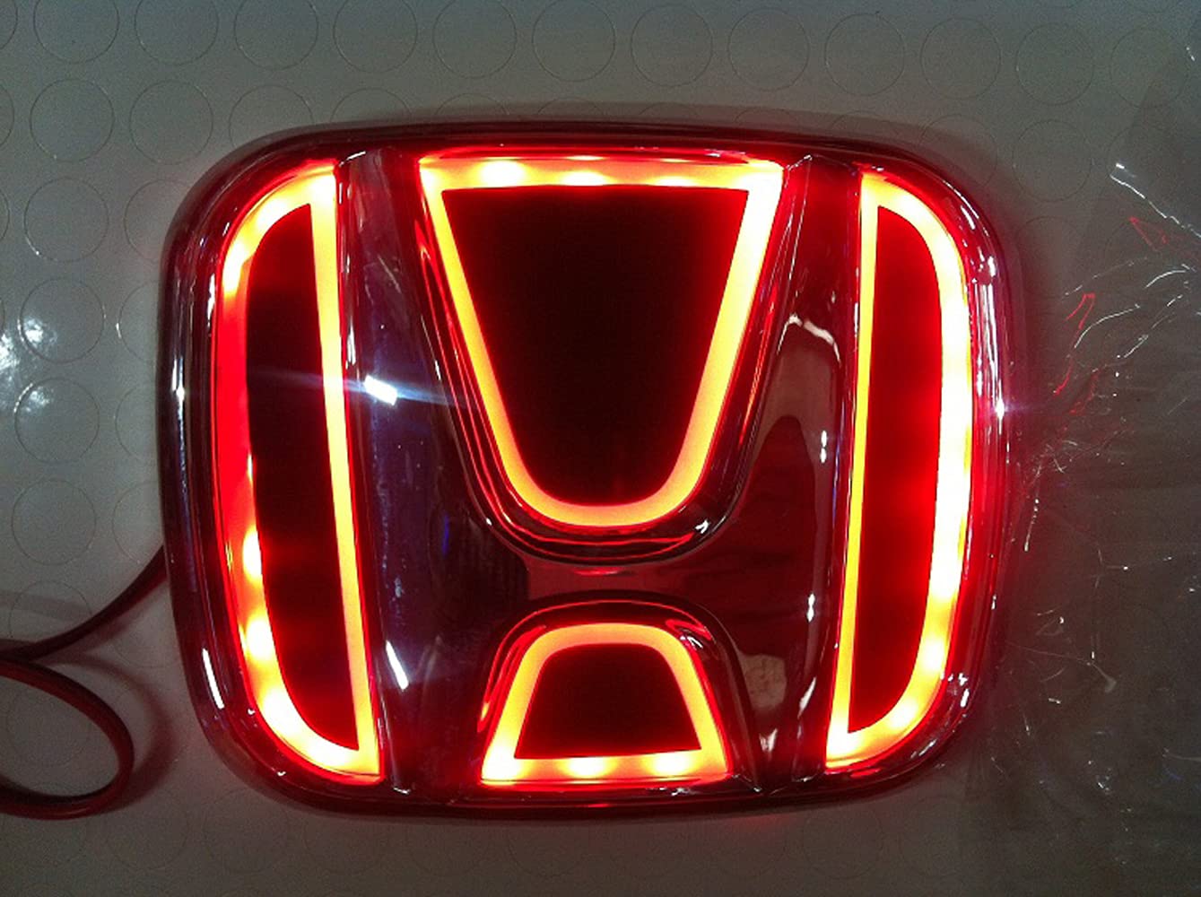 Amazon | ホンダ 5D LEDエンブレム 交換式 フロント用 リア用 車載用品 