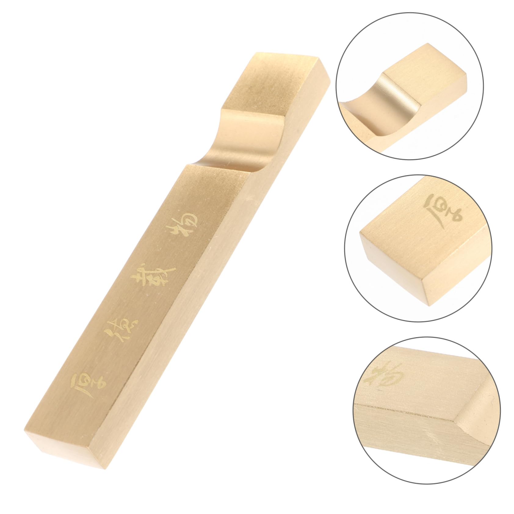 STOBOK 5st Die Vier Schätze Der Studie Papiergewicht Briefbeschwerer Zeichnen Briefbeschwerer Malen Kalligraphie-briefbeschwerer Briefbeschwerer Für Den Schreibtisch Messing Golden