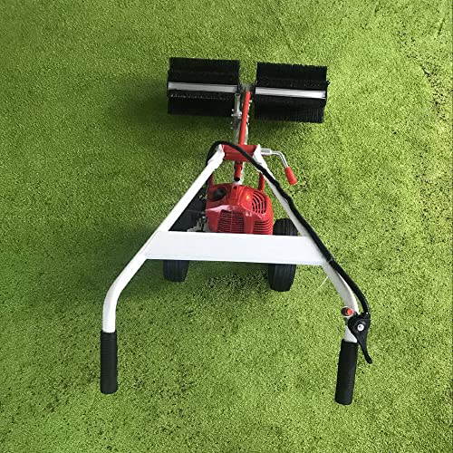 image for Eapmic Gas Powered Sweeper Broom 1.7HP 43CC 2 Stroke Air-Cooled Walk B
