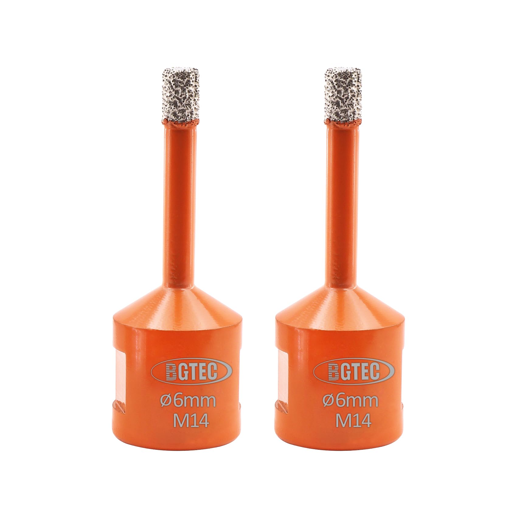 Diamond Drill Bit Set - BGTEC 2PCS 8MM Tile Drill Bits With M14 Thread for Tile Porcelain Stoneware Ceramic Marble Granite, Vacuum Brazed