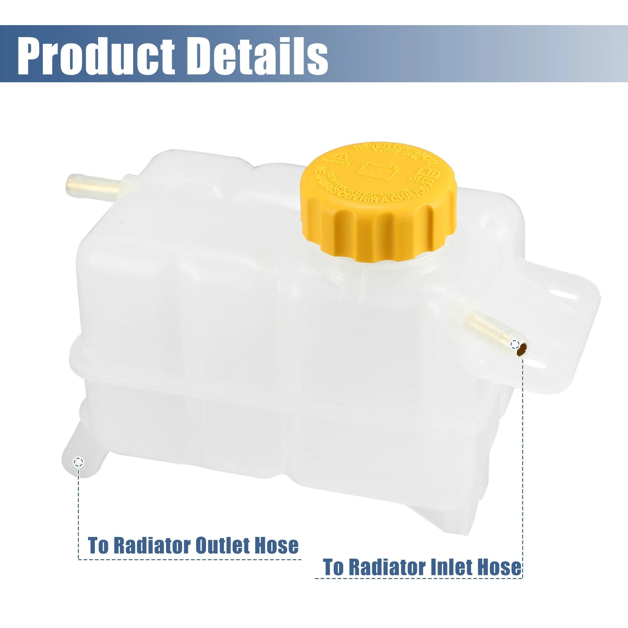 Bouteille Expansion Liquide Compatible Avec C&evrolet Pour Aveo 2007 2008 2009 2010 2011 Réservoir D'expansion Liquide Refroidissement Moteur Voiture 6357121407A