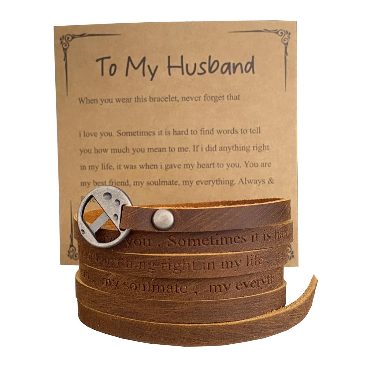 Rantanto Genuine Leather Wrap Bracelets Trendy Western Stackable Cuff Adjustable Boho Layered Bracelet Jewelry For Men Women