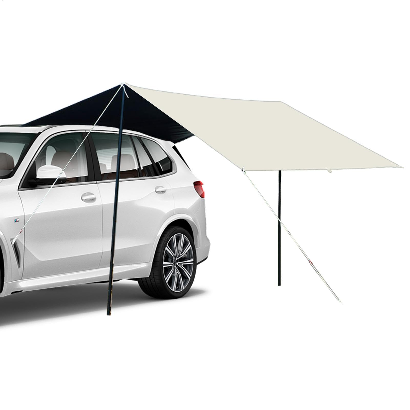 Tenda Da Sole Per Auto Tenda Pensilina Posteriore Multiuso Auto | Portellone Pensilina Ombreggiante SUV Per Campeggio Picnic Weekend Famiglia Attività Outdoor Viaggi Spiaggia