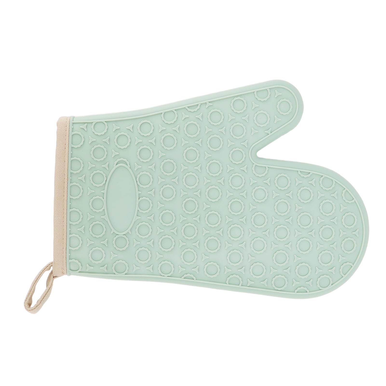 Ejoyous Guanto da Forno in Silicone, Impermeabile, Resistente Al Calore, con Fodera in Cotone, Guanto da Antiscivolo, per Contenere Pentole Calde, Piatti, Utensili Durante la cottura. (GREEN)