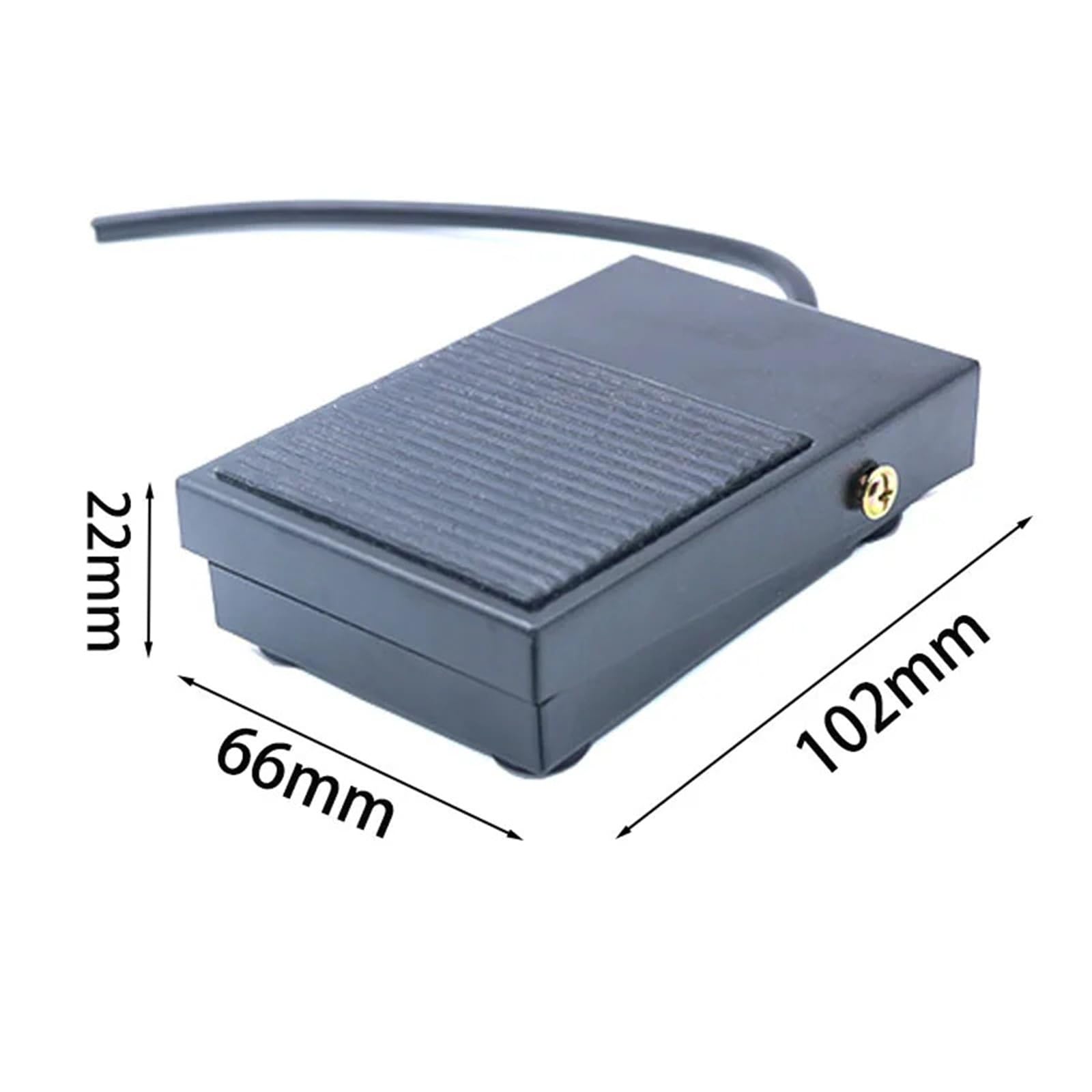 Interruptor de pedal industrial, Interruptor de pie con botón pulsador momentáneo de hierro FS-1 10A 250V-380V