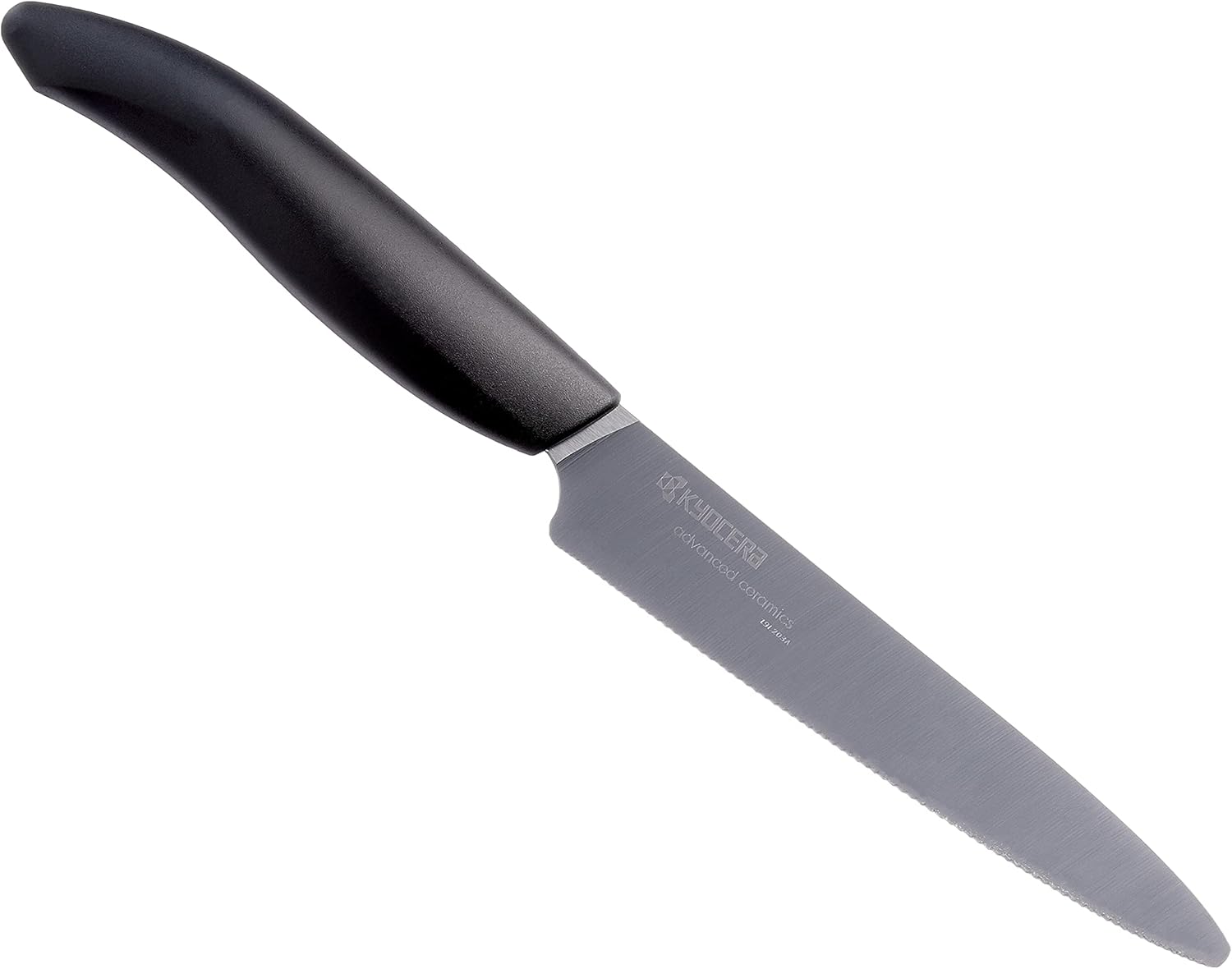 Kyocera Advanced Ceramic Revolution Series 5-inch Micro Serrated Tomato, Utility Knife, Black Blade - Image 2
