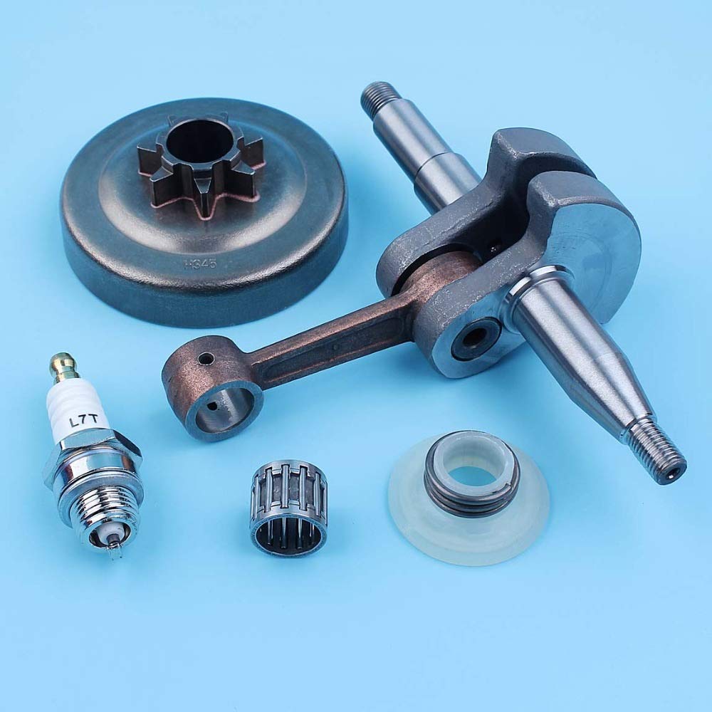 Kit de cojinete de Agujas de Engranaje helicoidal de Embrague de cigüeñal Compatible con Motosierra Husqvarna 350345340 503858071,503 85 80-71