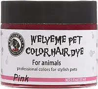 Tintura de pelo de cachorro - permanente, profissional, cor rosa brilhante para cães e cavalos