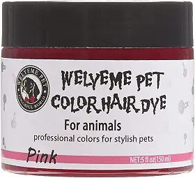 Tintura de pelo de cachorro - permanente, profissional, cor rosa brilhante para cães e cavalos