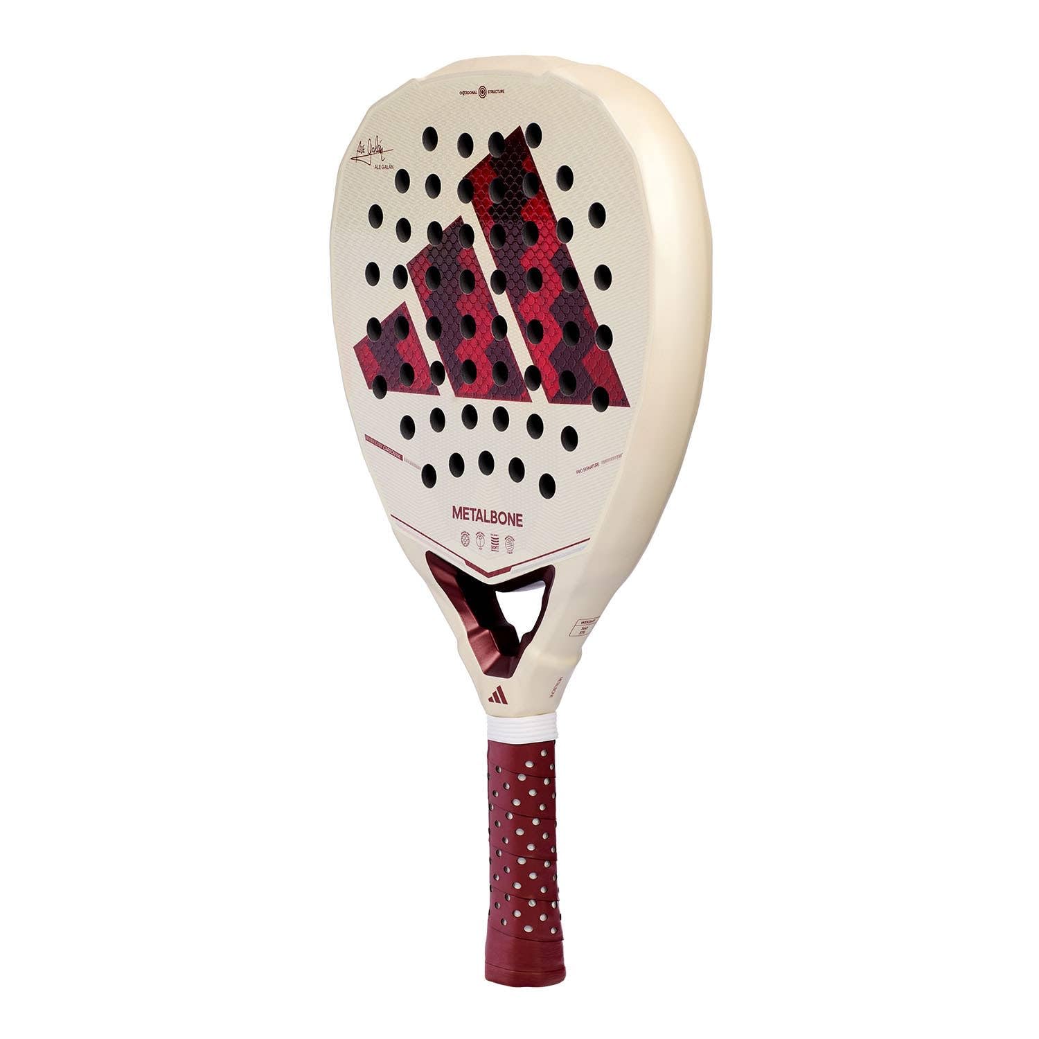 Adidas Metalbone Reserve 2026 Racchetta da paddle a forma di diamante, gomma EVA soft performance, fibra di carbonio alluminzed 16 k