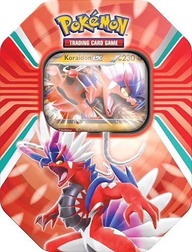 Pokémon TCG: Paldea Legends Tin - Koraidon (1 Foil Card & 4 Booster Packs)