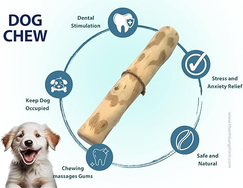 Miniatura 2 de Palito masticable de madera de café para perros, palo de madera de café para tus mascotas, no tóxico, seguro, juguete masticable para cachorros para