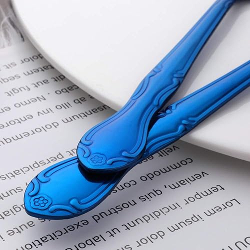 Miniatura 46 de Juego de 12 cucharas de café, mini cucharas de café, cucharas de espresso de acero inoxidable, cucharas pequeñas para postre, té, aperitivo, 4.6