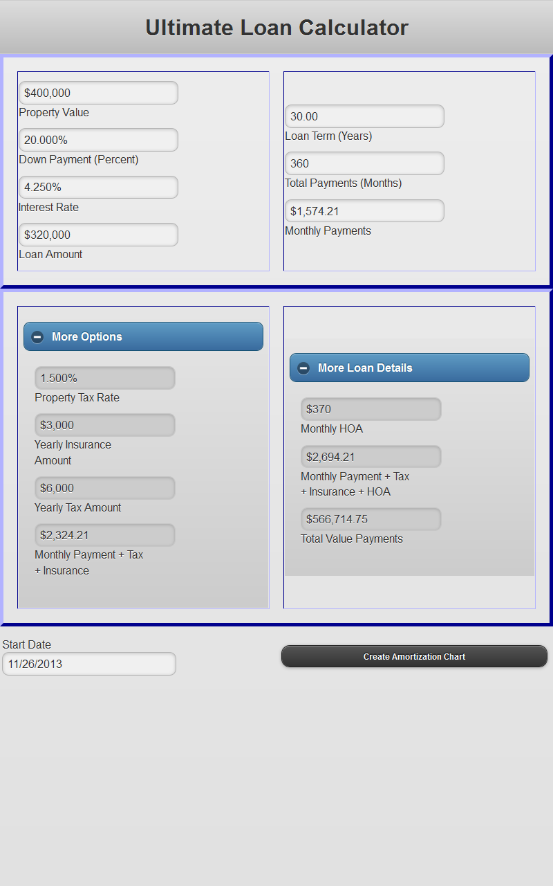 Ultimate Loan Calculator - App on Amazon Appstore