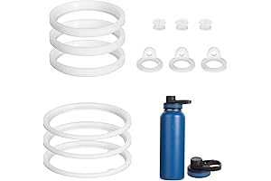 12PCS Water Bottle Gasket Replacement Silicone Sealing Ring Gaskets Compatible with Hydroflask...
