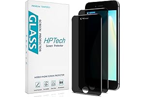 HPTech Privacy Screen Protector 2-Pack for iPhone 6/7/8/SE 4.7"