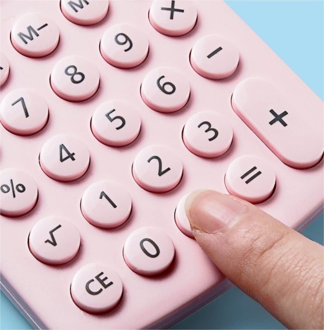 Kalkulatory Kalkulator, Desktop Calculator Kalkulator Na Biurko Kalkulator W Stylu Biurowym I Domowym 8 Cyfr Przybory Szkolne(Blue)