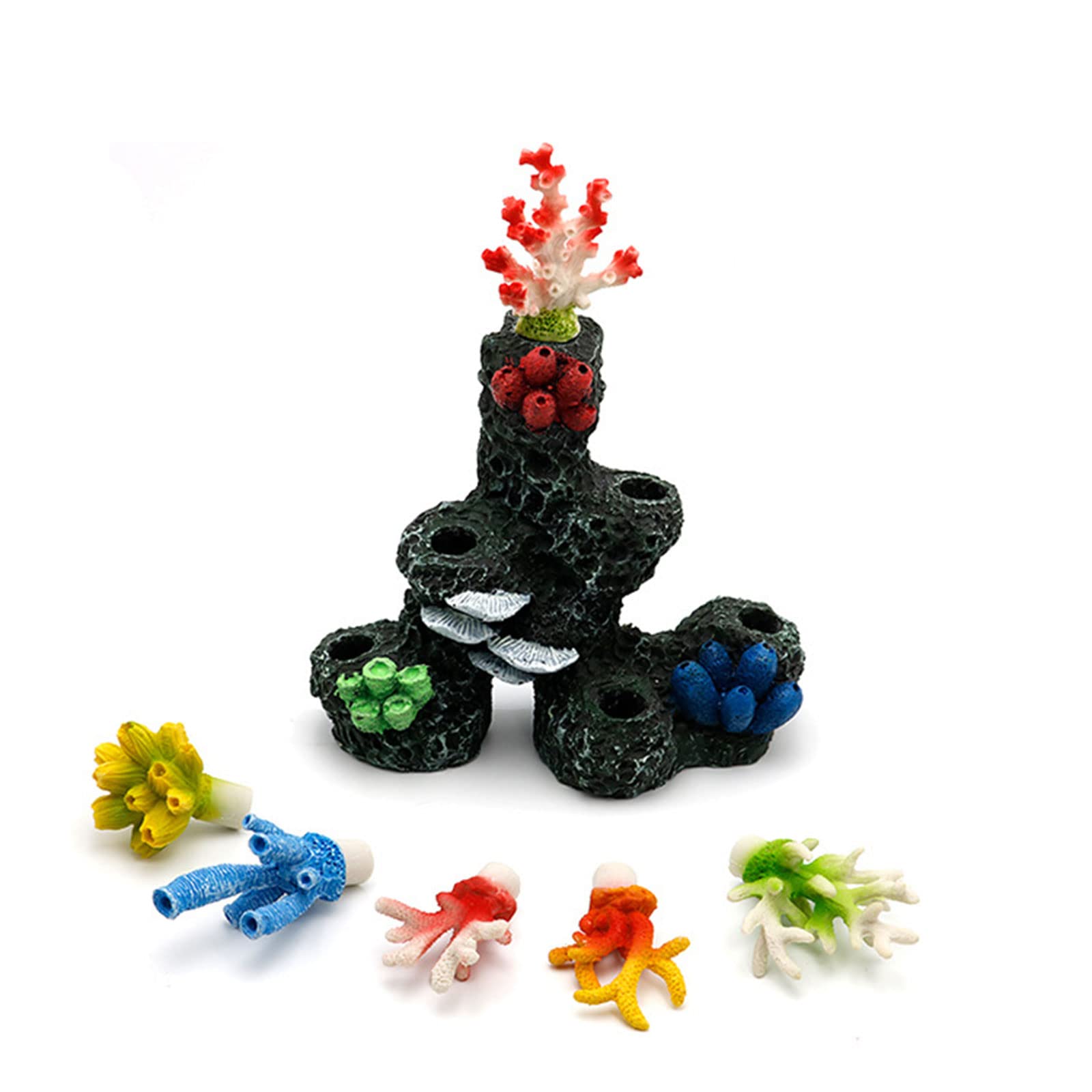 Generisch Polyresin Korallenornamente, Aquarium Dekoration, 21, 1 x 7, 6 x 23, 1 cm, künstliche Korallen Ornamentfische für Aquarium Riff Dekorationen, Aquarium Dekoration