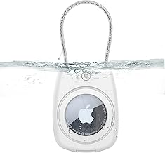 HATALKIN for AirTag Holder for Apple AirTag (1st & 2nd Generation), AirTag Keychain Waterproof Shockproof Air Tag Case with Secure Key Ring for Keys, Pets, Wallet, Luggage & Backpack