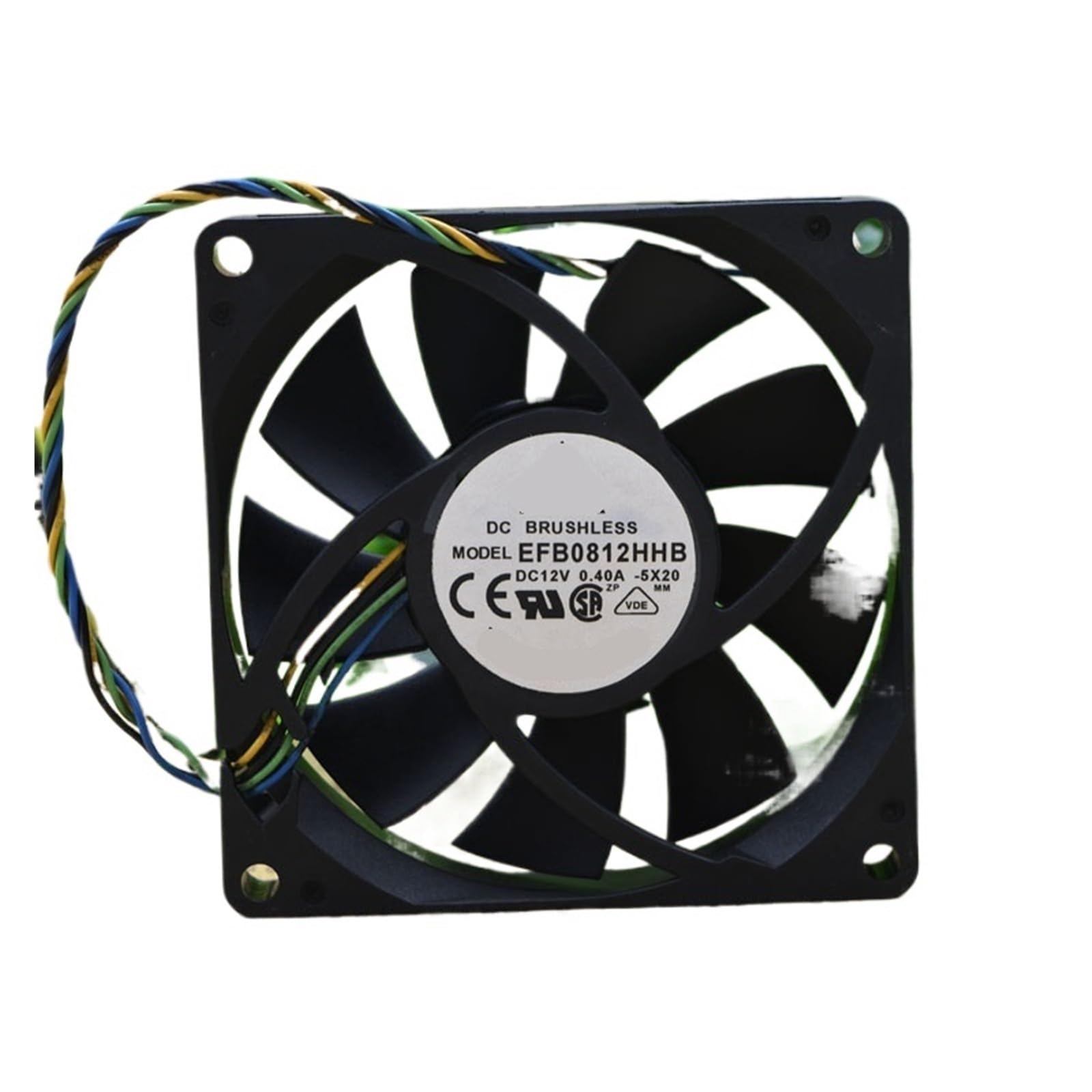 WEUSANXPL 10pcs 80mm Fan EFB0812HHB 8CM 80 * 80 * 15MM 8015 12V 0.4A