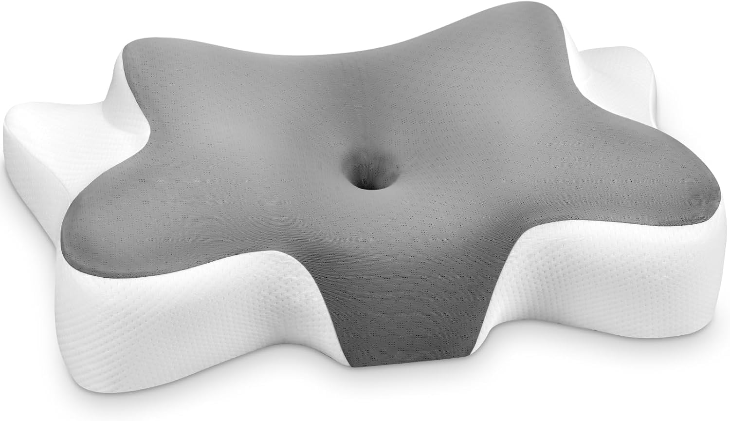 Oreiller Ergonomique Cervical Mémoire Forme, 66x37x12/9cm